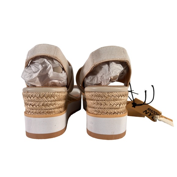 Steve Madden NYC Talla Wedge Strappy Natural Sandals New w/Tags in Box Size 9 - Picture 3 of 12